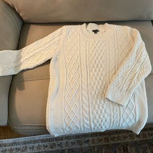 Cableknit sweater